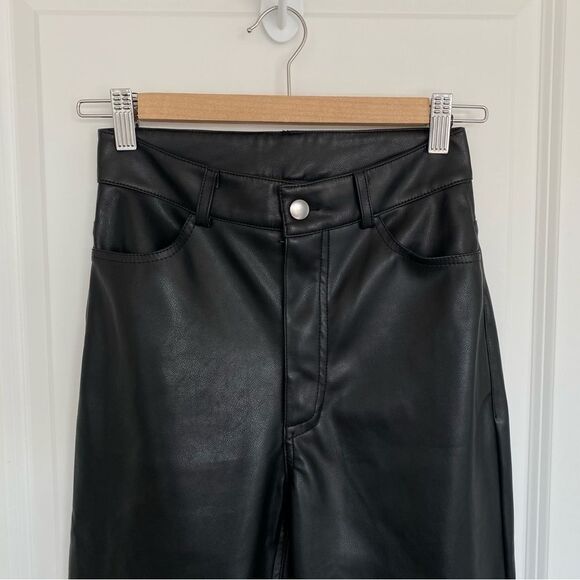 DYNAMITE | Straight Leg Faux Leather Pants - Picture 2 of 11